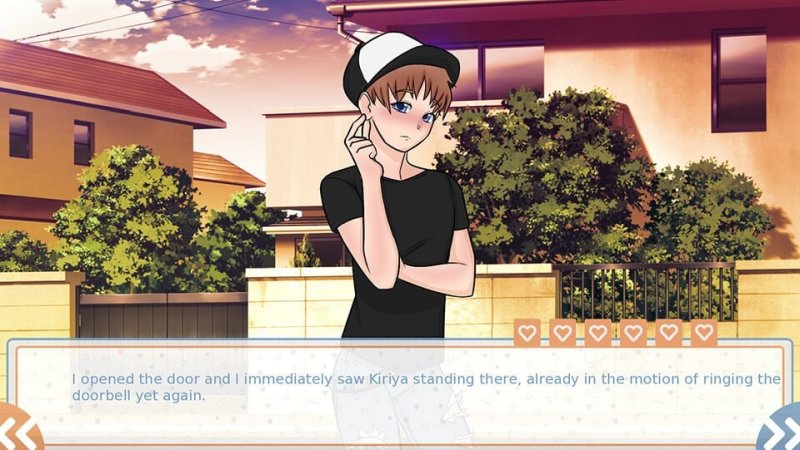 Outdoor conversation by a campus-style building — Cross Love (Ep.1) screenshot.