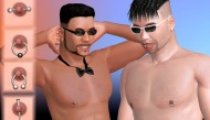 Gay nipple piercings in online porn game